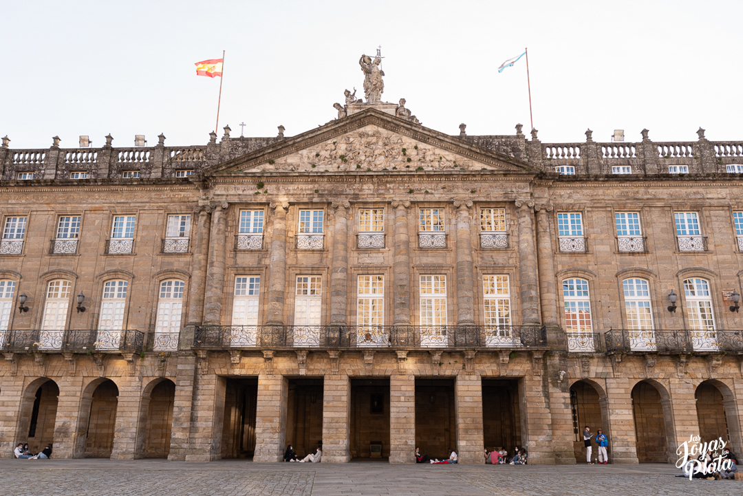 Fachada del ayuntamiento de Santiago de Compostela